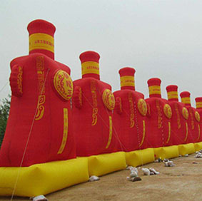 蘭陵王酒瓶廣告充氣模型